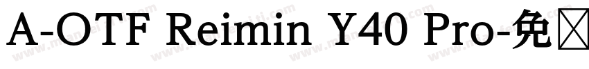 A-OTF Reimin Y40 Pro字体转换